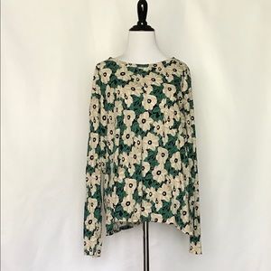 Who What Wear floral print long sleeved shirt